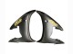Carena Moto Yamaha YZF R6 2003-2004 - Nero Lucido Nero Opaco Oro Decals