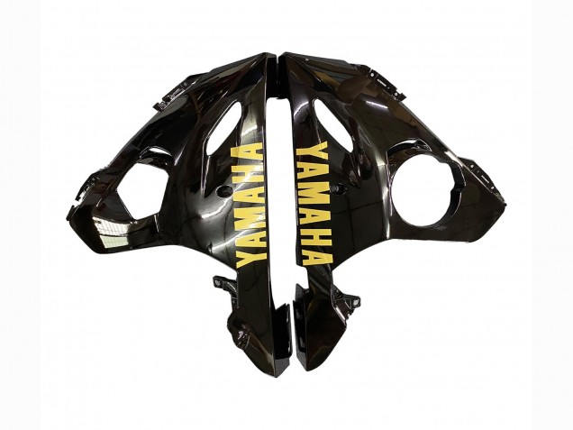 Carena Moto Yamaha YZF R6 2003-2004 - Nero Lucido Nero Opaco Oro Decals