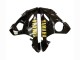 Carena Moto Yamaha YZF R6 2003-2004 - Nero Lucido Nero Opaco Oro Decals
