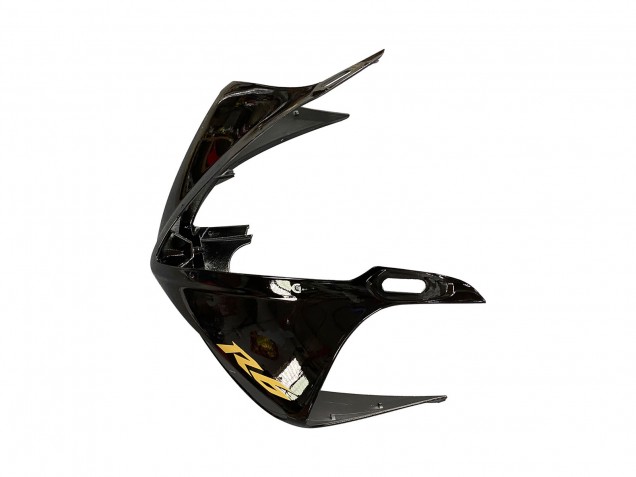 Carena Moto Yamaha YZF R6 2003-2004 - Nero Lucido Nero Opaco Oro Decals