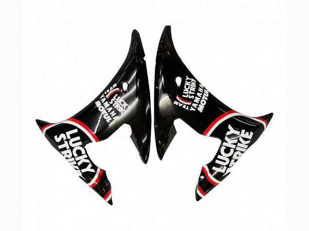 Carena Moto Yamaha YZF R6 2003-2004 - Nero Lucido Rosso Bianco Lucky Strike Motul