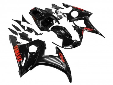 Carena Moto Yamaha YZF R6 2003-2004 - Nero Lucido Rosso