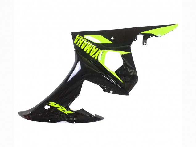 Carena Moto Yamaha YZF R6S 2006-2009 - Nero Lucido Neon Giallo