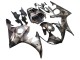 Carena Moto Yamaha YZF R6 2003-2004 - Grigio Nero Opaco Geometrico