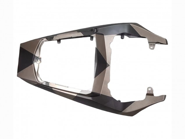 Carena Moto Yamaha YZF R6 2003-2004 - Grigio Nero Opaco Geometrico
