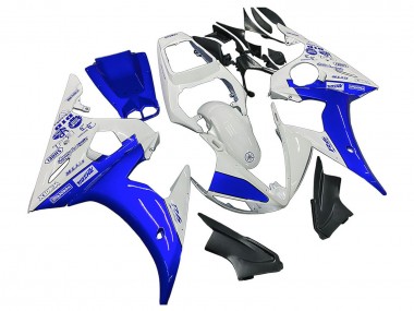 Carena Moto Yamaha YZF R6 2003-2004 - Bianco Blu GYTR