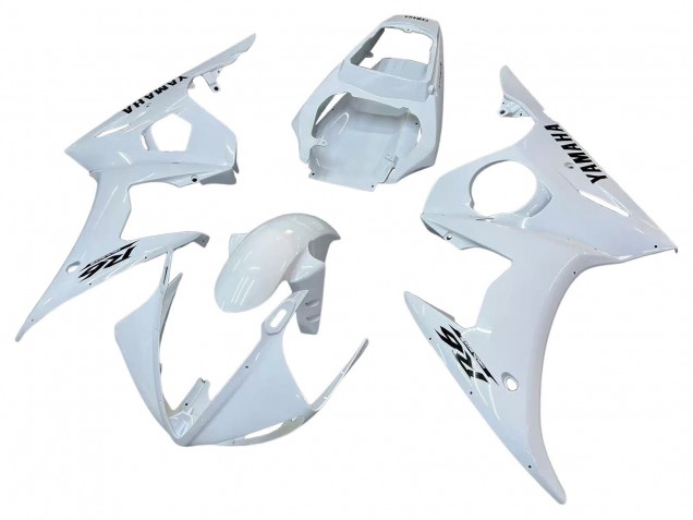 Carena Moto Yamaha YZF R6 2003-2004 - Bianco Nero Decals