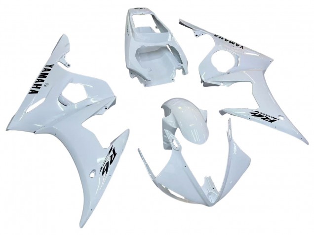 Carena Moto Yamaha YZF R6S 2006-2009 - Bianco Nero Decals