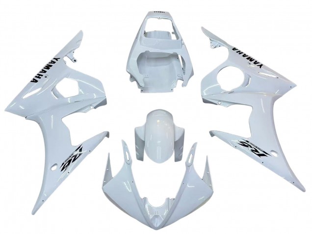 Carena Moto Yamaha YZF R6S 2006-2009 - Bianco Nero Decals
