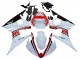 Carena Moto Yamaha YZF R6 2003-2004 - Bianco Rosso Nero Lucido