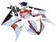 Carena Moto Yamaha YZF R6S 2006-2009 - Bianco Rosso Nero Lucido