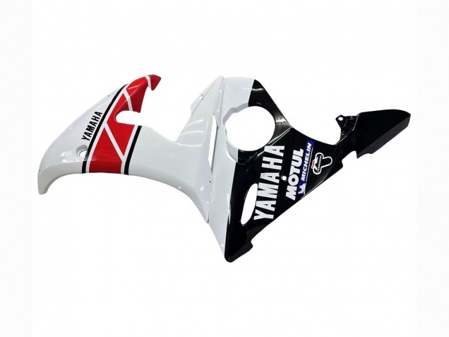Carena Moto Yamaha YZF R6 2003-2004 - Bianco Rosso Nero Lucido Motul