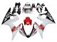 Carena Moto Yamaha YZF R6 2003-2004 - Bianco Rosso Nero Lucido Motul