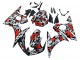 Carena Moto Yamaha YZF R6 2003-2004 - Nero Rosso Grigio Camouflage