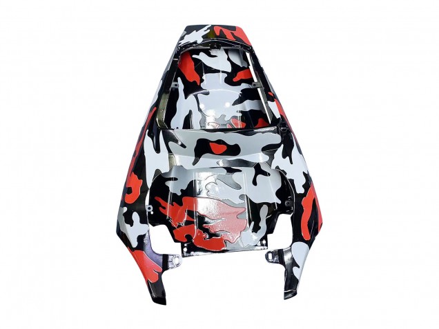Carena Moto Yamaha YZF R6 2003-2004 - Nero Rosso Grigio Camouflage