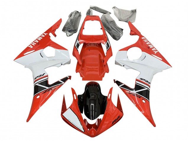 Carena Moto Yamaha YZF R6S 2006-2009 - Rosso Bianco Nero