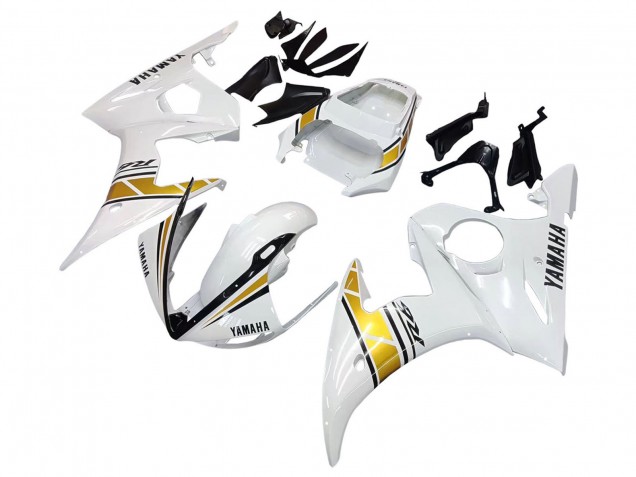Carena Moto Yamaha YZF R6 2003-2004 - Bianco Oro