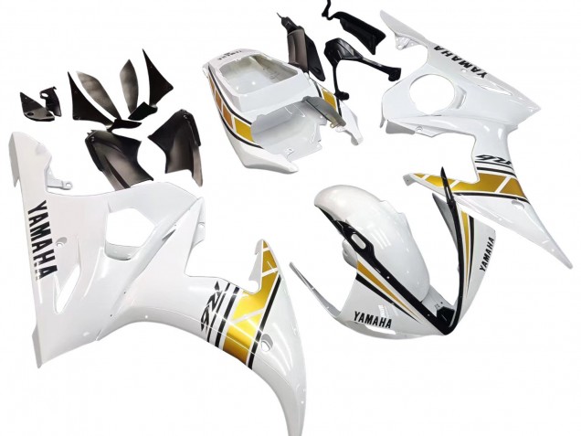 Carena Moto Yamaha YZF R6 2003-2004 - Bianco Oro