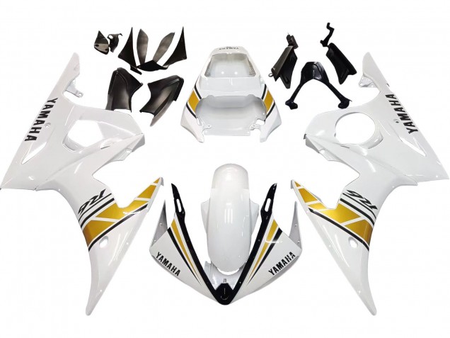 Carena Moto Yamaha YZF R6 2003-2004 - Bianco Oro