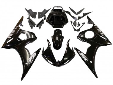 Carena Moto Yamaha YZF 600 R6 2005 - Nero Lucido