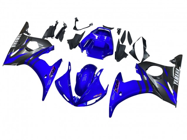 Carena Moto Yamaha YZF 600 R6 2005 - Lucido Blu Nero