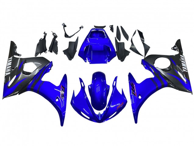 Carena Moto Yamaha YZF 600 R6 2005 - Lucido Blu Nero