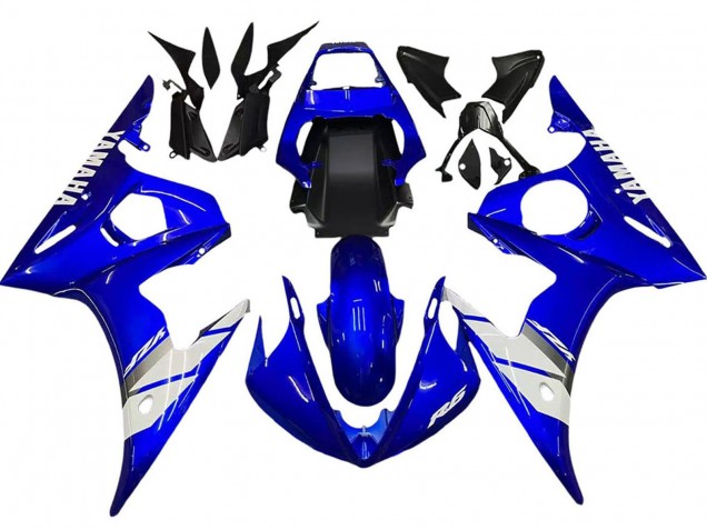 Carena Moto Yamaha YZF 600 R6 2005 - Blu Bianco