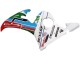 Carena Moto Yamaha YZF 600 R6 2005 - Azzurro Chiaro Bianco Verde Rosso Kastinee Dunlop Motul