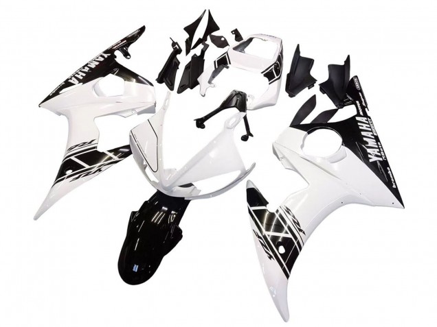 Carena Moto Yamaha YZF 600 R6 2005 - Bianco Nero
