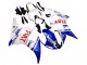 Carena Moto Yamaha YZF 600 R6 2005 - Bianco Blu Dunlop Fiat Motul