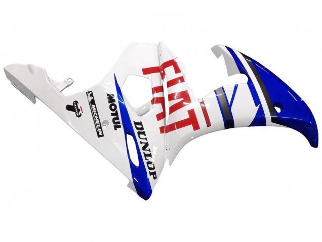 Carena Moto Yamaha YZF 600 R6 2005 - Bianco Blu Dunlop Fiat Motul