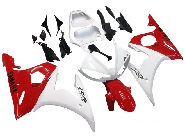 Carena Moto Yamaha YZF 600 R6 2005 - Bianco Rosso
