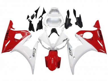 Carena Moto Yamaha YZF 600 R6 2005 - Bianco Rosso