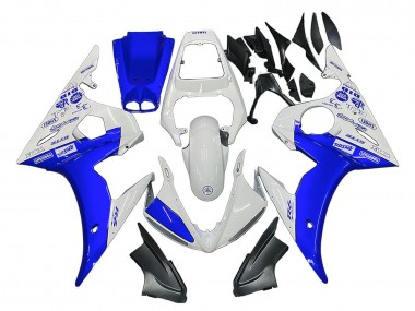 Carena Moto Yamaha YZF 600 R6 2005 - Bianco Blu Yamalube