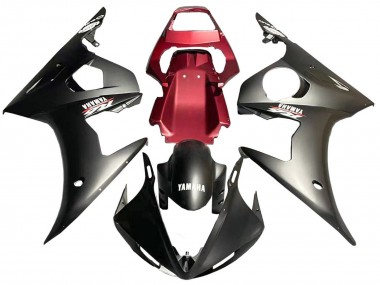 Carena Moto Yamaha YZF 600 R6 2005 - Nero Opaco Rosso