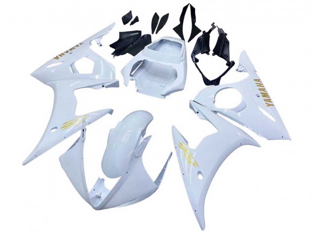 Carena Moto Yamaha YZF 600 R6 2005 - Bianco Oro