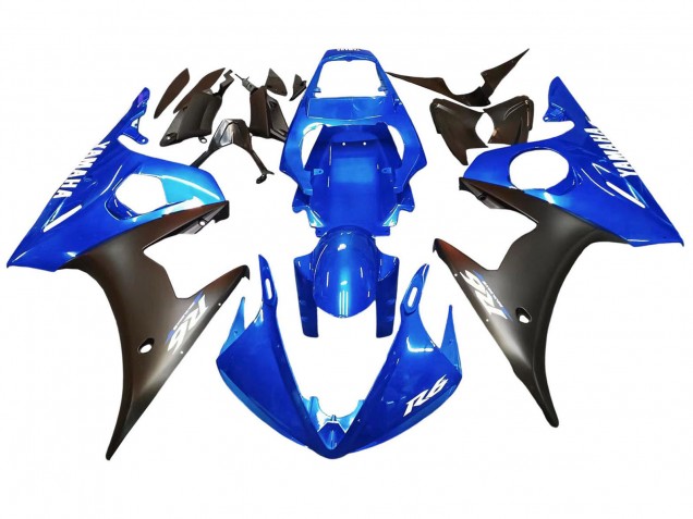 Carena Moto Yamaha YZF 600 R6 2005 - Blu Nero Opaco