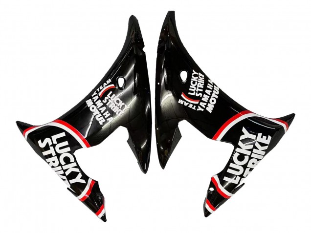 Carena Moto Yamaha YZF 600 R6 2005 - Nero Lucido Bianco Lucky Strike Motul