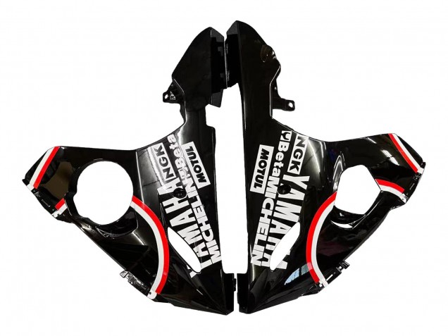 Carena Moto Yamaha YZF 600 R6 2005 - Nero Lucido Bianco Lucky Strike Motul
