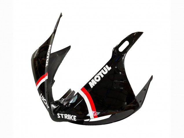 Carena Moto Yamaha YZF 600 R6 2005 - Nero Lucido Bianco Lucky Strike Motul