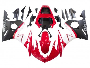 Carena Moto Yamaha YZF 600 R6 2005 - Rosso Bianco Nero Opaco