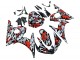 Carena Moto Yamaha YZF 600 R6 2005 - Nero Rosso Grigio Camouflage