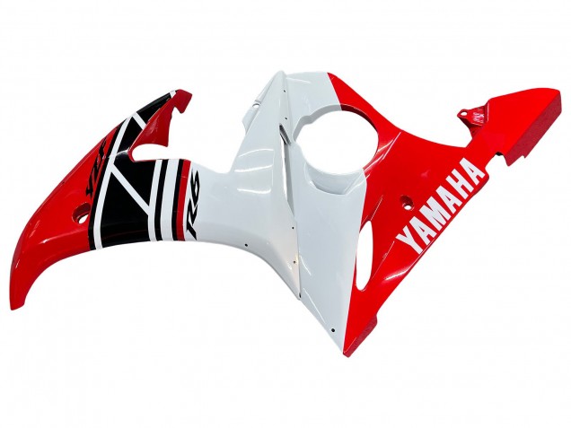 Carena Moto Yamaha YZF 600 R6 2005 - Bianco Rosso Nero Lucido