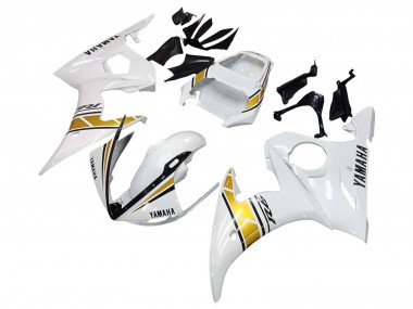 Carena Moto Yamaha YZF 600 R6 2005 - Bianco Oro Nero