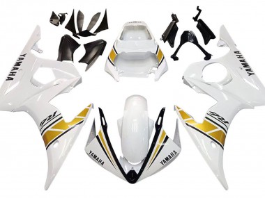 Carena Moto Yamaha YZF 600 R6 2005 - Bianco Oro Nero