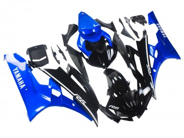 Carena Moto Yamaha YZF 600 R6 2006-2007 - Blu Nero Lucido