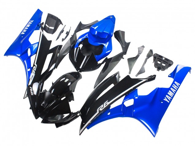 Carena Moto Yamaha YZF 600 R6 2006-2007 - Blu Nero Lucido