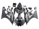Carena Moto Yamaha YZF 600 R6 2006-2007 - Nero Opaco Argento Fiamma