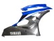 Carena Moto Yamaha YZF 600 R6 2006-2007 - Blu Bianco Nero Lucido
