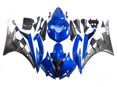 Carena Moto Yamaha YZF 600 R6 2006-2007 - Blu Bianco Nero Lucido